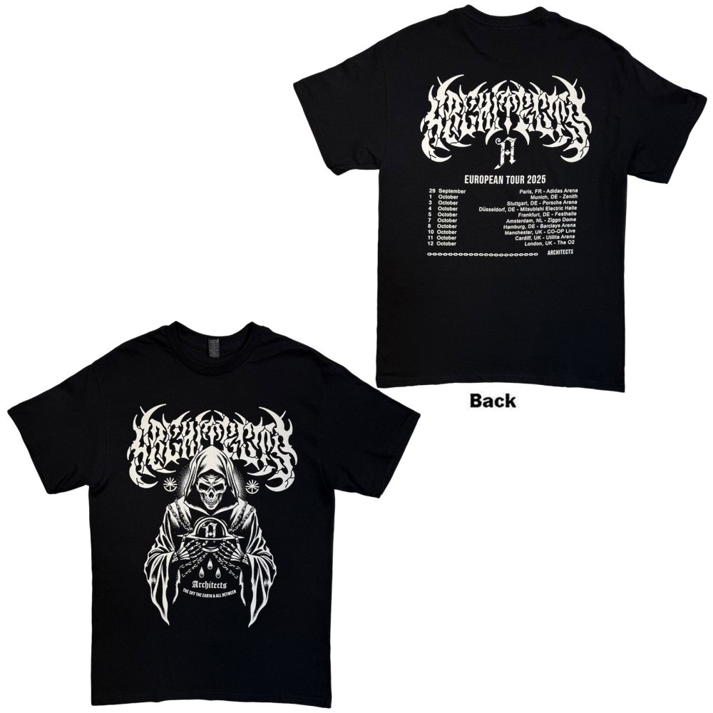 Architects - TSTE & AB Skeleton EU Tour 25 Herren TShirt - Schwarz